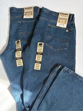 Bundle 2 pairs of Berne Heritage Relaxed Fit Straight Leg Jeans Men’s 36x32 NWT.